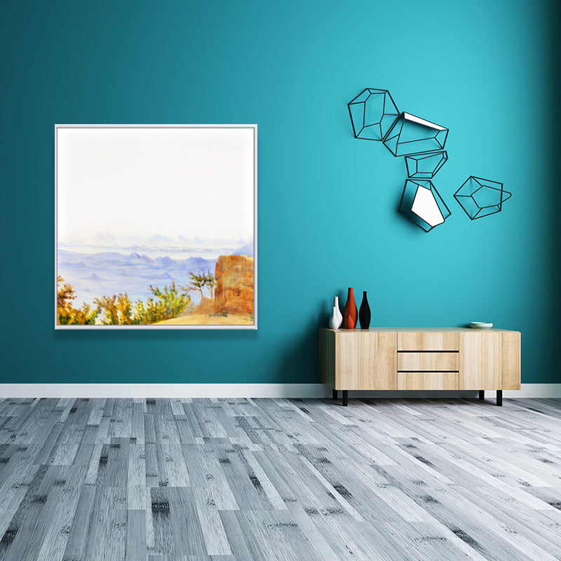 Rustic Natural Treasure Scenery Art Print Canvas Textured Purple Wall Decoration Clearhalo 'Art Gallery' 'Canvas Art' 'Country Art Gallery' 'French Country' 'Rustic' Arts' 1638423