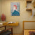 Canvas gestructureerde muur kunst Noordse mode figuur muur decor in zachte kleur voor thuis