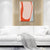 Canvas gestructureerde muur kunst Noordse mode figuur muur decor in zachte kleur voor thuis