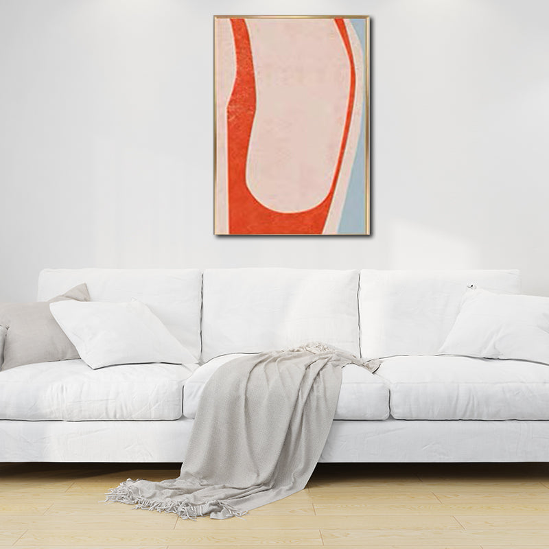 Canvas Textured Wall Art Nordic Fashion Figure Wall Decor in Soft Color for Home Clearhalo 'Arts' 'Canvas Art' 1638479