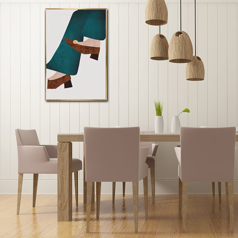 Canvas Textured Wall Art Nordic Fashion Figure Wall Decor in Soft Color for Home Clearhalo 'Arts' 'Canvas Art' 1638486