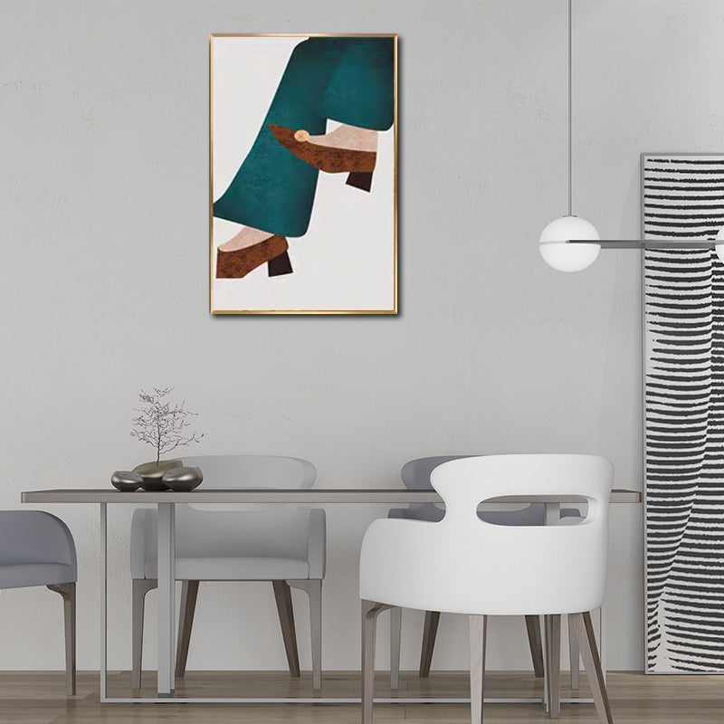 Canvas Textured Wall Art Nordic Fashion Figure Wall Decor in Soft Color for Home Clearhalo 'Arts' 'Canvas Art' 1638487