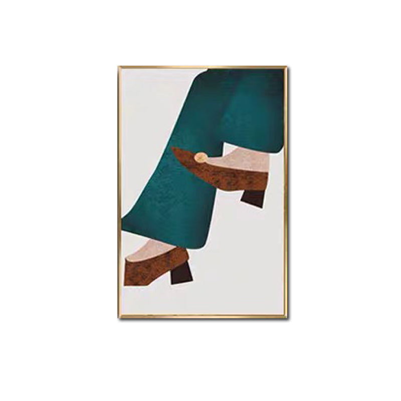 Canvas Textured Wall Art Nordic Fashion Figure Wall Decor in Soft Color for Home Clearhalo 'Arts' 'Canvas Art' 1638488