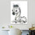 Cute Cartoon Animal Painting Canvas Wall Art for Baby Room, White, Textured Surface White Design 1 Clearhalo 'Art Gallery' 'Canvas Art' 'Kids' Arts' 1638541