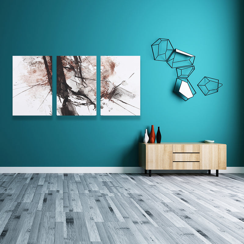 Watercolor Canvas Art for Living Room Abstract Wall Decor in Pastel Color, Multi-Piece Clearhalo 'Art Gallery' 'Canvas Art' 'Traditional' Arts' 1638606