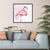 Tropical Flamingo Canvas Print in Pink Living Room Wall Art Decor, Textured Surface Pink Clearhalo 'Art Gallery' 'Canvas Art' 'Kids' Arts' 1638625