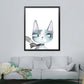 Canvas Textured Wall Art Cartoon Animal Watercolor Drawing Wall Decoration in White Clearhalo 'Art Gallery' 'Canvas Art' 'Kids' Arts' 1638678