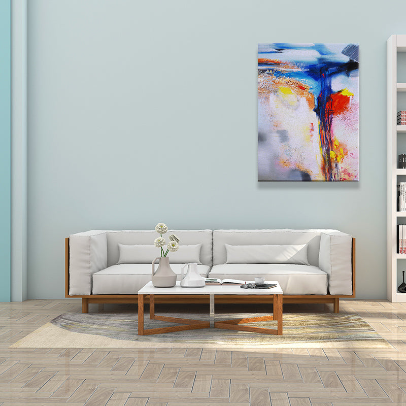 Modern Flow Pattern Wall Art Multicolored Abstract Painting for House Interior Clearhalo 'Art Gallery' 'Canvas Art' 'Contemporary Art Gallery' 'Modern' Arts' 1638719