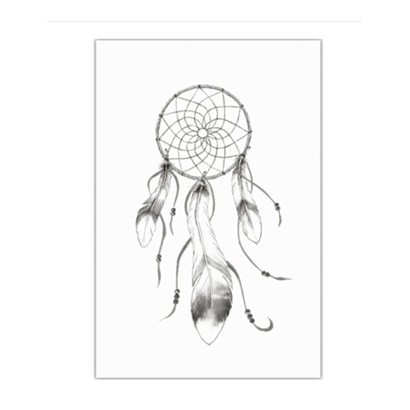 Fabulous Dreamcatcher Wall Decor for Dining Room in Gray, Multiple Sizes Options Clearhalo 'Arts' 'Canvas Art' 1638846