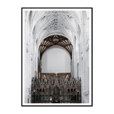 Church Arch Hallway Wall Art Decor Contemporary Textured Wrapped Canvas in White Clearhalo 'Art Gallery' 'Canvas Art' 'Contemporary Art Gallery' 'Modern' Arts' 1638965