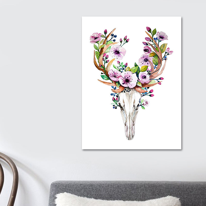 Headwear Painting Canvas Textured Childrens Art Living Room Wall Decoration in White Clearhalo 'Art Gallery' 'Canvas Art' 'Kids' Arts' 1639229