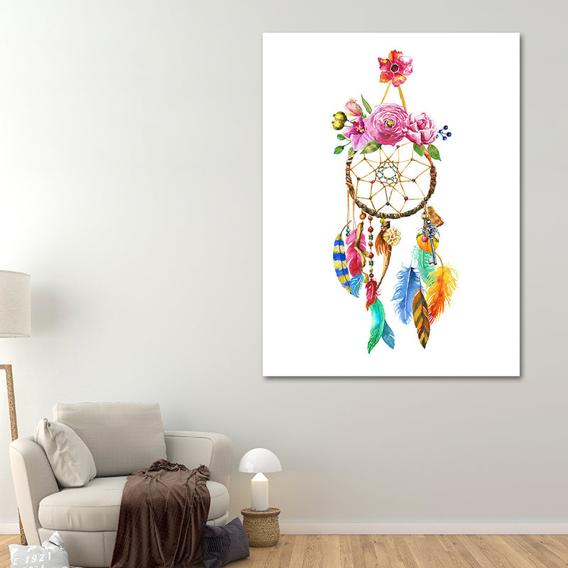 Headwear Painting Canvas Textured Childrens Art Living Room Wall Decoration in White White Design 5 Clearhalo 'Art Gallery' 'Canvas Art' 'Kids' Arts' 1639241