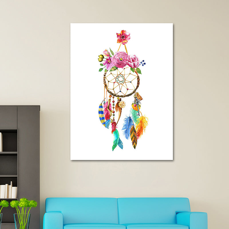 Headwear Painting Canvas Textured Childrens Art Living Room Wall Decoration in White Clearhalo 'Art Gallery' 'Canvas Art' 'Kids' Arts' 1639242