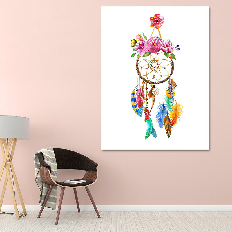 Headwear Painting Canvas Textured Childrens Art Living Room Wall Decoration in White Clearhalo 'Art Gallery' 'Canvas Art' 'Kids' Arts' 1639243