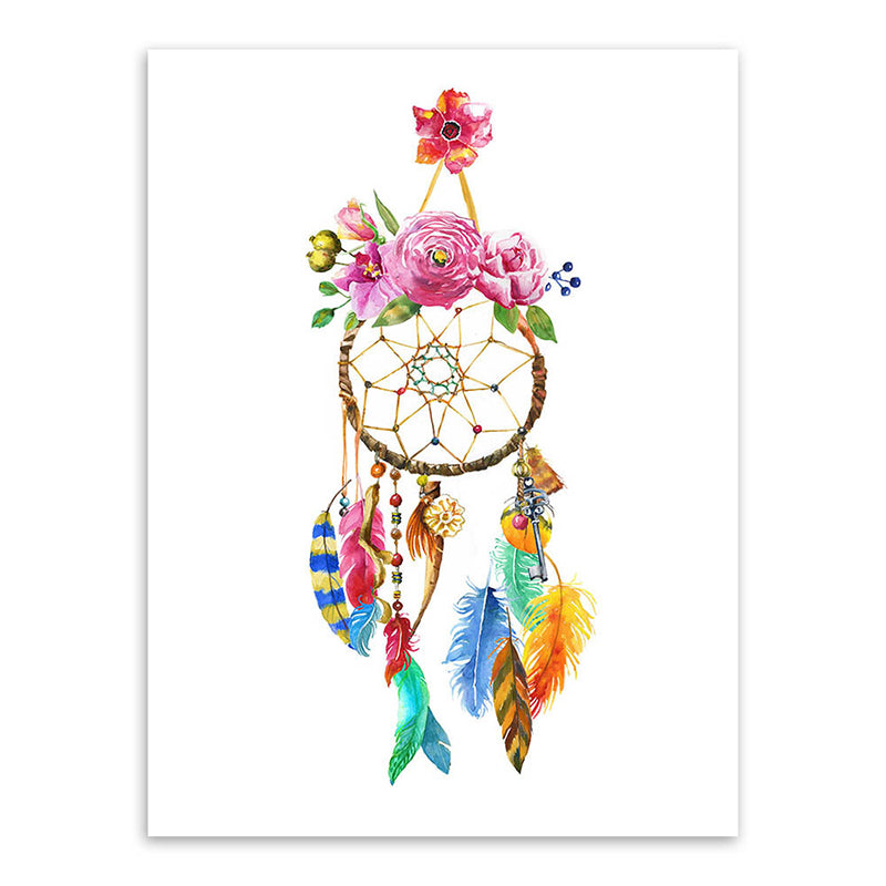 Headwear Painting Canvas Textured Childrens Art Living Room Wall Decoration in White Clearhalo 'Art Gallery' 'Canvas Art' 'Kids' Arts' 1639244