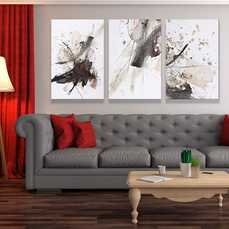 Abstract Spray Paint Art Print Contemporary Canvas Wall Decoration for Living Room Clearhalo 'Art Gallery' 'Canvas Art' 'Traditional' Arts' 1639292