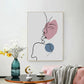 Character Pattern Wall Decor in Pastel Color Nordic Style Canvas for Living Room Clearhalo 'Arts' 'Canvas Art' 1639306