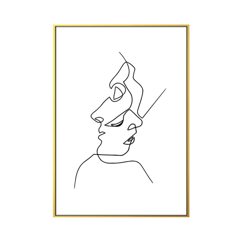 Figure Image Wall Decor Scandinavian Textured Girls Bedroom Painting, Multiple Sizes Clearhalo 'Arts' 'Canvas Art' 1639335