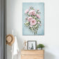 Blossoming Flower Wall Decor Rustic Beautiful Bouquet Canvas Art in Green and Pink Clearhalo 'Art Gallery' 'Canvas Art' 'Country Art Gallery' 'French Country' 'Rustic' Arts' 1639424
