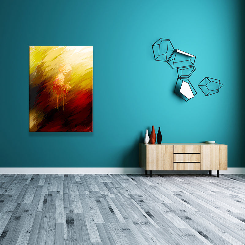 Abstract Art Print Modern Style Textured Canvas Wall Decor in Dark Color for Home Clearhalo 'Art Gallery' 'Canvas Art' 'Contemporary Art Gallery' 'Modern' Arts' 1639430