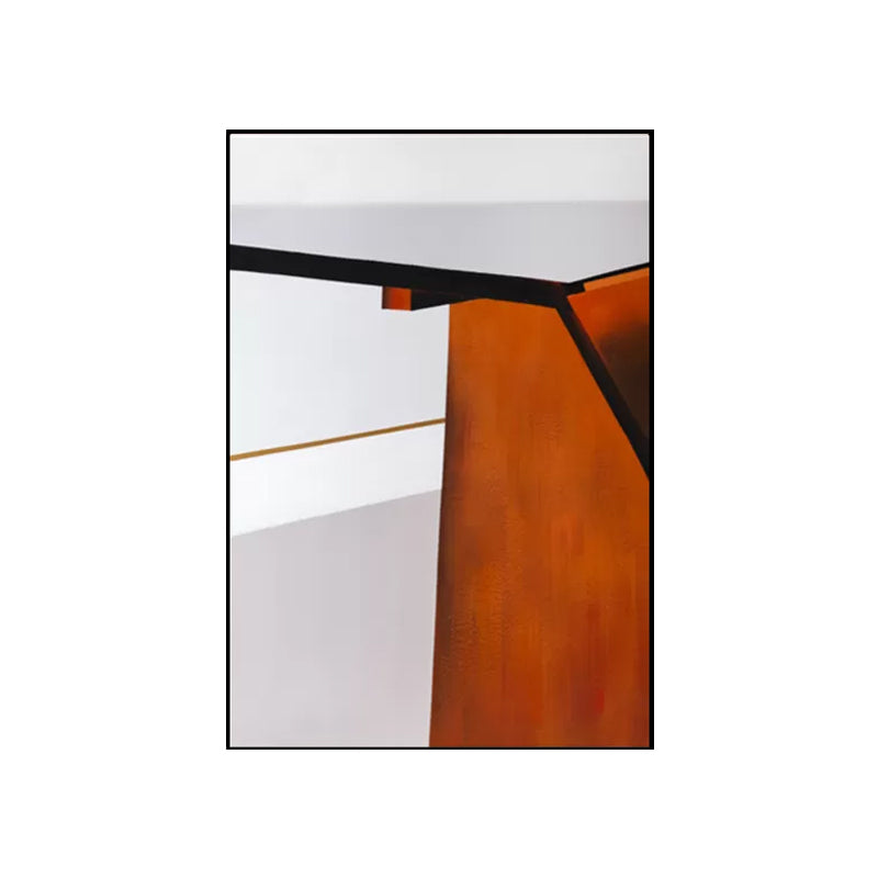 Mid-Century Modern Abstract Canvas Art Orange Textured Wall Decor for Living Room Clearhalo 'Art Gallery' 'Canvas Art' 'Industrial' 'Mid-Century Modern' 'Minimalist Art Gallery' Arts' 1639530
