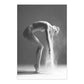 Grey Ballerina Canvas Art Dancer Retro Style Textured Wall Decor for Living Room Clearhalo 'Arts' 'Canvas Art' 1639585