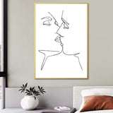 Scandinavian Style Teenagers Wall Decor Hand and Reflection in Pastel Color Painting