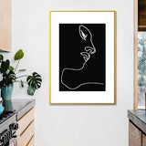 Black Character Pattern Wall Decor Textured Scandinavian Style Boys Bedroom Painting Clearhalo 'Arts' 'Canvas Art' 1639754