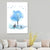 Deer and Tree Watercolor Canvas Print Textured Kids Style Bedroom Wall Art Blue Design 1 Clearhalo 'Art Gallery' 'Canvas Art' 'Kids' Arts' 1639800