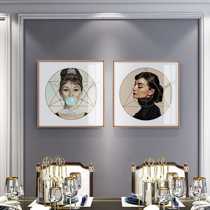 Textured Super Star Wall Decor Canvas Contemporary Wall Art for Living Room Black Clearhalo 'Arts' 'Canvas Art' 1639842