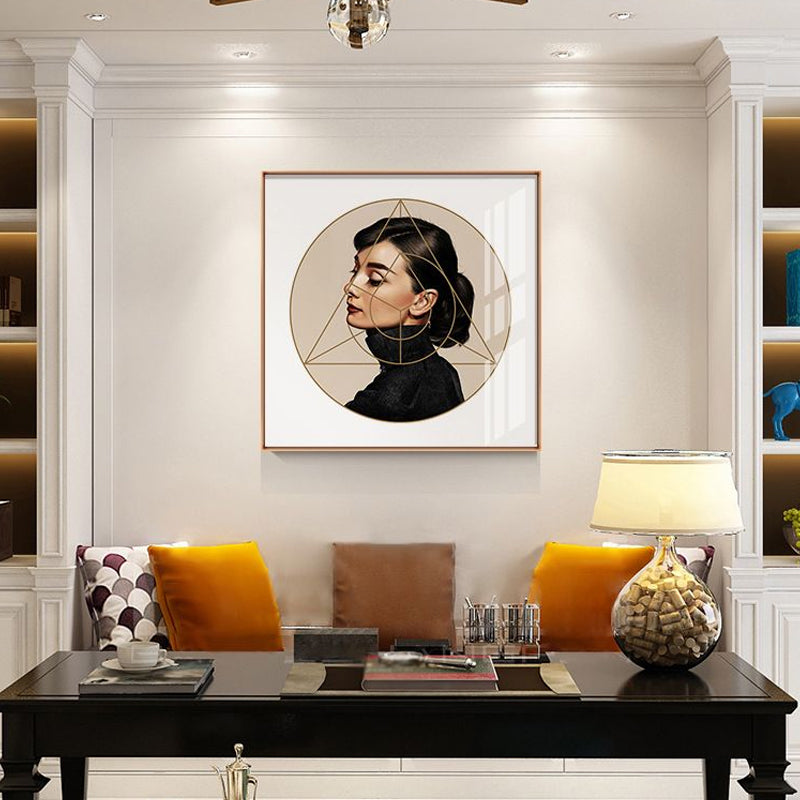 Textured Super Star Wall Decor Canvas Contemporary Wall Art for Living Room Clearhalo 'Arts' 'Canvas Art' 1639843