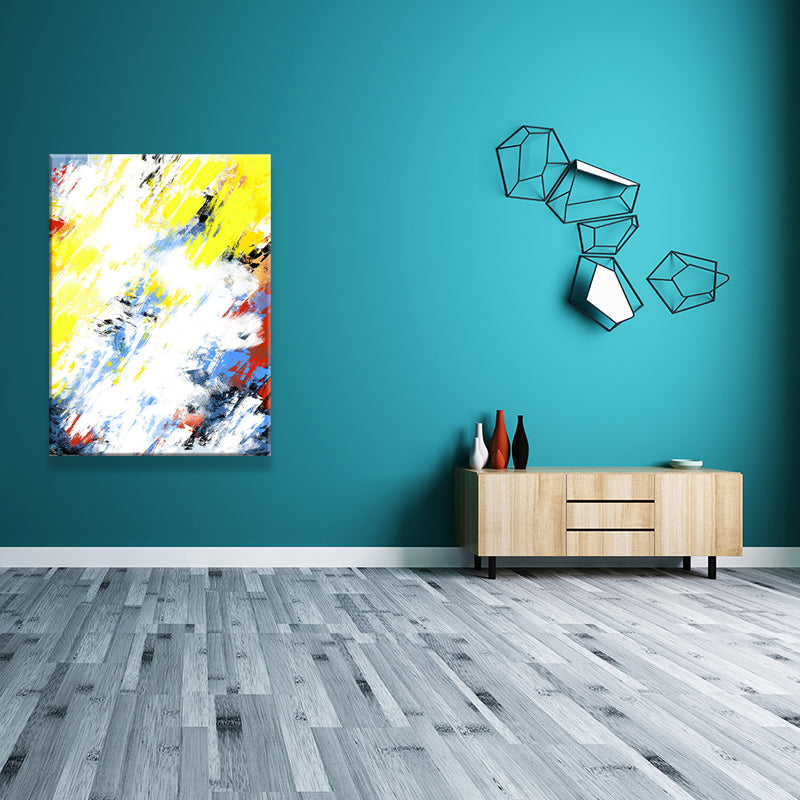 Textured Abstract Wall Art Modernist Canvas Painting for Living Room, Multicolored Clearhalo 'Art Gallery' 'Canvas Art' 'Contemporary Art Gallery' 'Modern' 'Traditional' Arts' 1639865