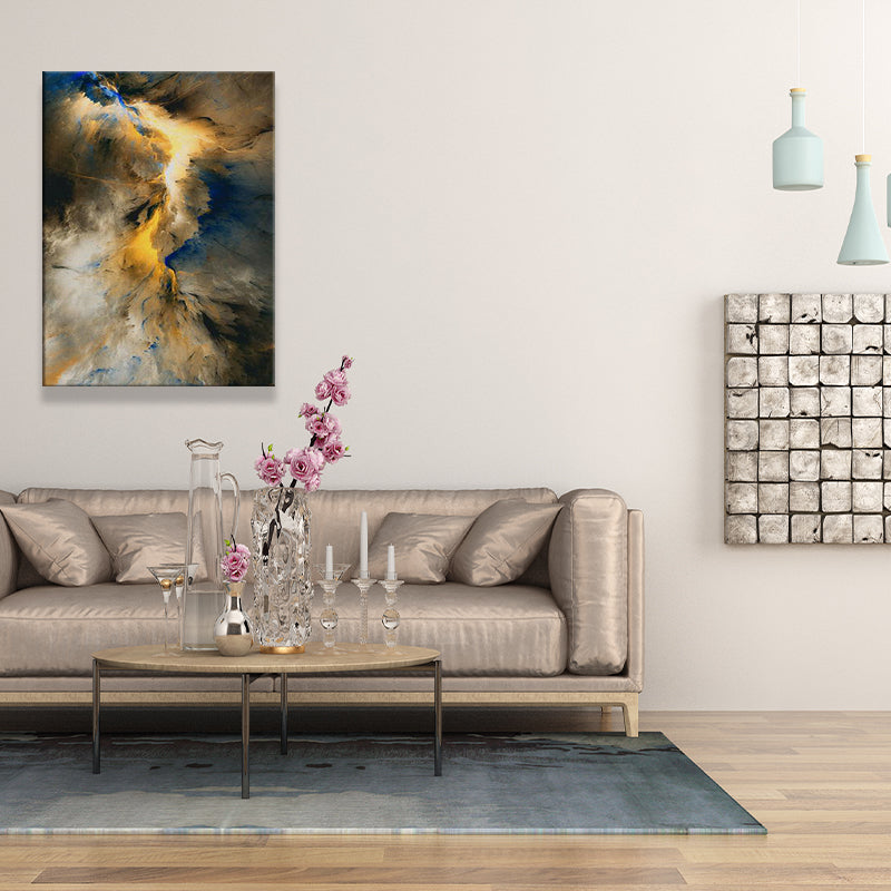 Textured Abstract Wall Art Modernist Canvas Painting for Living Room, Multicolored Clearhalo 'Art Gallery' 'Canvas Art' 'Contemporary Art Gallery' 'Modern' 'Traditional' Arts' 1639871