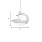 Brown/Gold/White Swan Hanging Light Fixture Post Modern Acrylic Shade LED Ceiling Light, Third Gear Light Clearhalo 'Ceiling Lights' 'Modern Pendants' 'Modern' 'Pendant Lights' 'Pendants' Lighting' 163988