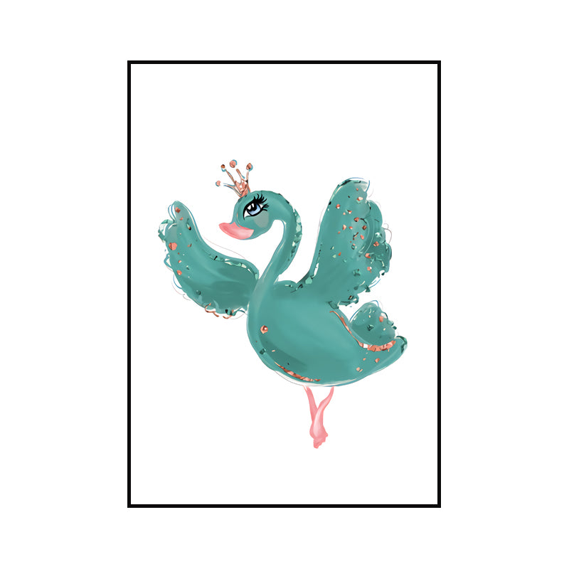 Childrens Art Canvas Print Light-Color Little Girl Dancing Wall Decor for Bedroom Clearhalo 'Art Gallery' 'Canvas Art' 'Kids' Arts' 1639915