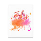 Childrens Art Flamingo Canvas Print Orange-White Textured Wall Decor for Sitting Room Clearhalo 'Art Gallery' 'Canvas Art' 'Kids' Arts' 1640146
