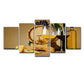 Multi-Piece Wine Wall Art Print Contemporary Canvas Wall Decor in Yellow for Dining Room Clearhalo 'Art Gallery' 'Canvas Art' 'Contemporary Art Gallery' 'Modern' Arts' 1640174