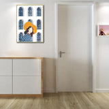 Illustration Fashionable Woman Canvas Wall Art for Girls Living Room, Pastel Color Clearhalo 'Arts' 'Canvas Art' 1640243