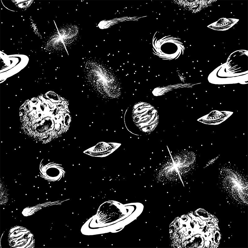 Mysterious Space Mural Decal Modern Decorative Living Room Wall Covering, Customed Size Clearhalo 'Wall Decor' 'Wall Mural' 1640363