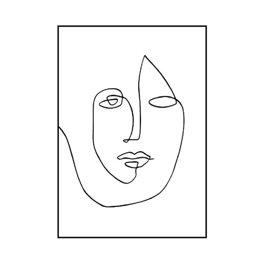 Scandinavian Style Novelty Figure Art in White Textured Wall Decor for Living Room Clearhalo 'Arts' 'Canvas Art' 1640402