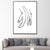 Scandinavian Style Canvas White Charcoal Drawings Character Portraiture Wall Art Print White Design 6 Clearhalo 'Arts' 'Canvas Art' 1640516