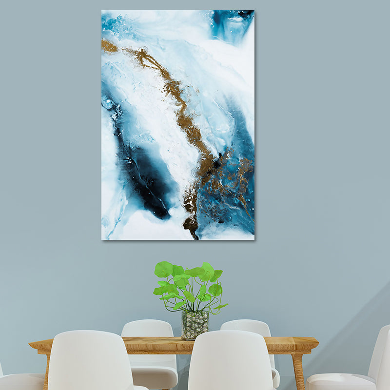 Dark Color Abstract Print Canvas Wall Art Textured Surface Painting for Sitting Room Clearhalo 'Art Gallery' 'Canvas Art' 'Contemporary Art Gallery' 'Modern' Arts' 1640525