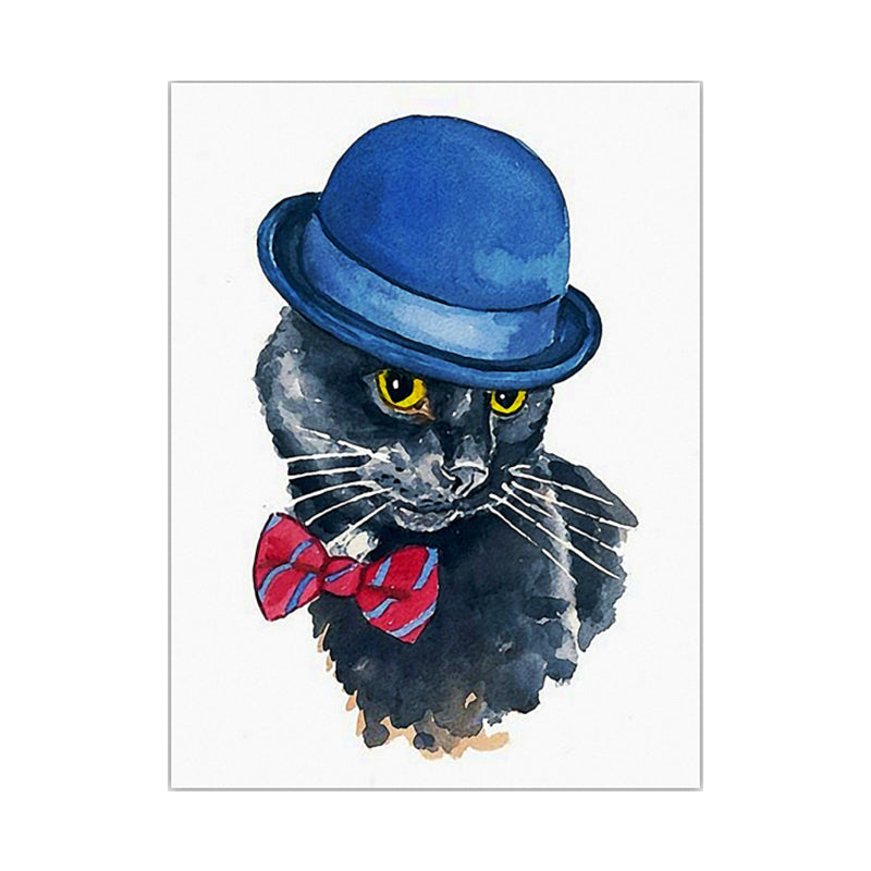 Canvas Soft Color Painting Childrens Art Animal Pet Print Wall Decor for Stairway Clearhalo 'Art Gallery' 'Canvas Art' 'Kids' Arts' 1640665