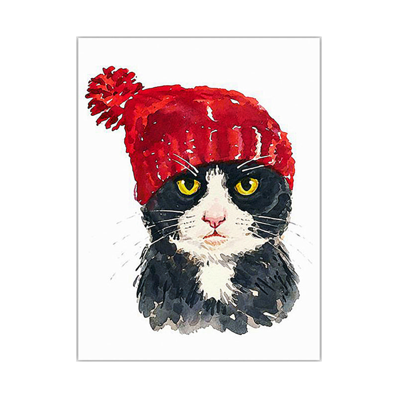 Canvas Soft Color Painting Childrens Art Animal Pet Print Wall Decor for Stairway Clearhalo 'Art Gallery' 'Canvas Art' 'Kids' Arts' 1640672