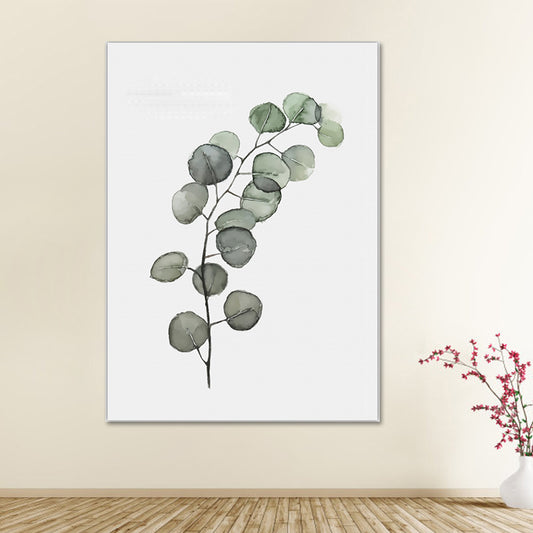 Contemporary Plant Painting Art Print Canvas Textured Green Wall Decoration for Home Clearhalo 'Art Gallery' 'Canvas Art' 'Contemporary Art Gallery' 'Modern' Arts' 1640692