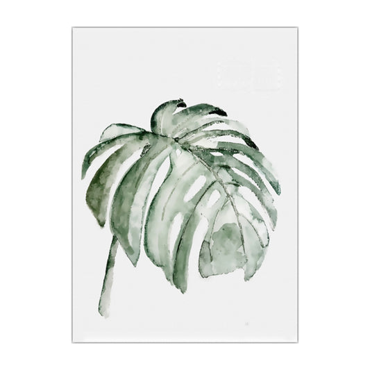 Tropical Leaf Pattern Wall Art Green Living Room Canvas Print, Textured Surface Clearhalo 'Art Gallery' 'Canvas Art' 'Contemporary Art Gallery' 'Modern' Arts' 1640727