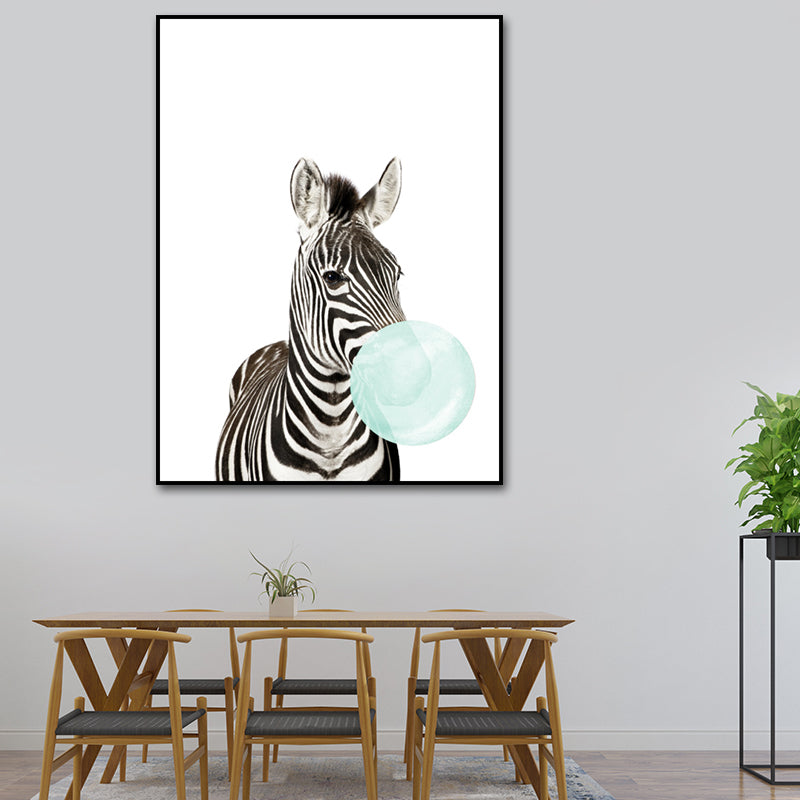 Animals Image Wall Decor Kid's Style Textured Girls Bedroom Painting, Multiple Sizes Clearhalo 'Art Gallery' 'Canvas Art' 'Kids' Arts' 1640746