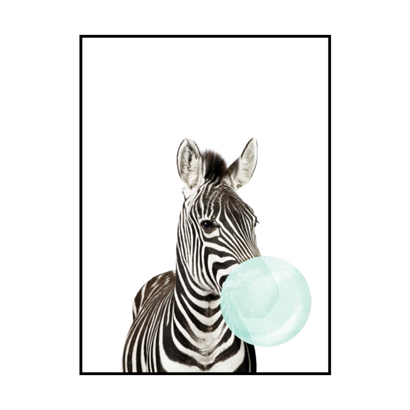 Animals Image Wall Decor Kid's Style Textured Girls Bedroom Painting, Multiple Sizes Clearhalo 'Art Gallery' 'Canvas Art' 'Kids' Arts' 1640748