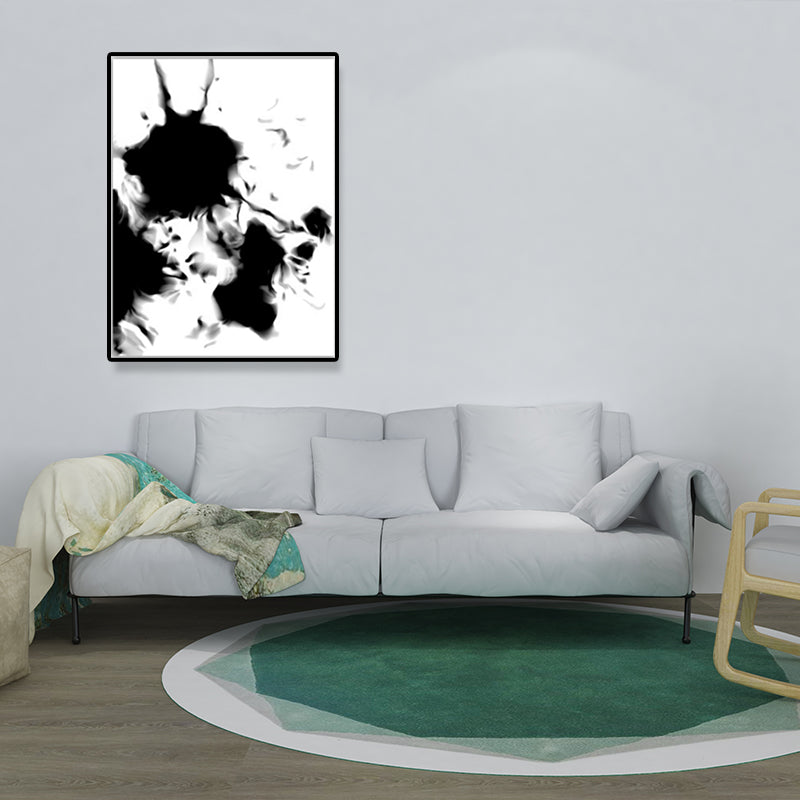Black and White Minimalism Canvas Art Spray-Paint Wall Decoration for House Interior Clearhalo 'Art Gallery' 'Canvas Art' 'Contemporary Art Gallery' 'Contemporary Art' 'Minimalism' 'Minimalist Art Gallery' 'Scandinavian' Arts' 1640768