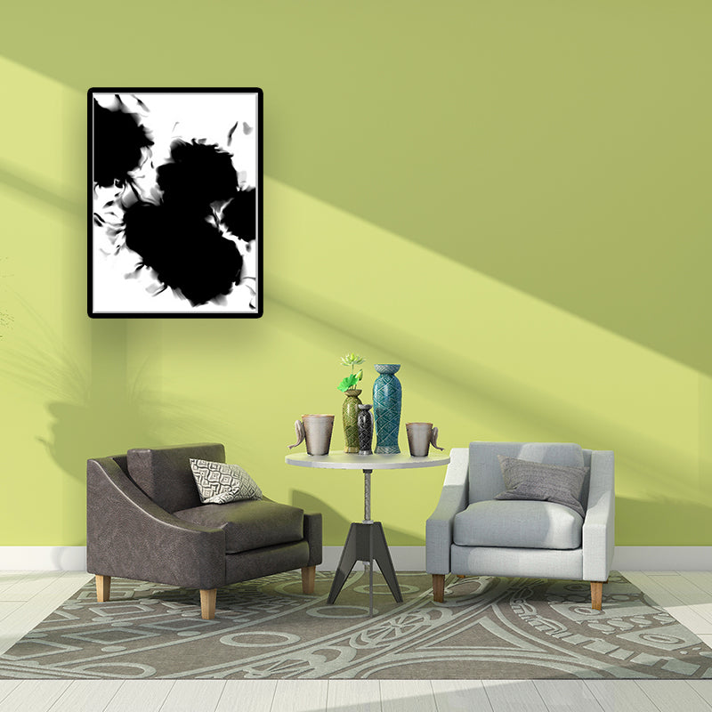 Black and White Minimalism Canvas Art Spray-Paint Wall Decoration for House Interior Black Design 2 Clearhalo 'Art Gallery' 'Canvas Art' 'Contemporary Art Gallery' 'Contemporary Art' 'Minimalism' 'Minimalist Art Gallery' 'Scandinavian' Arts' 1640773